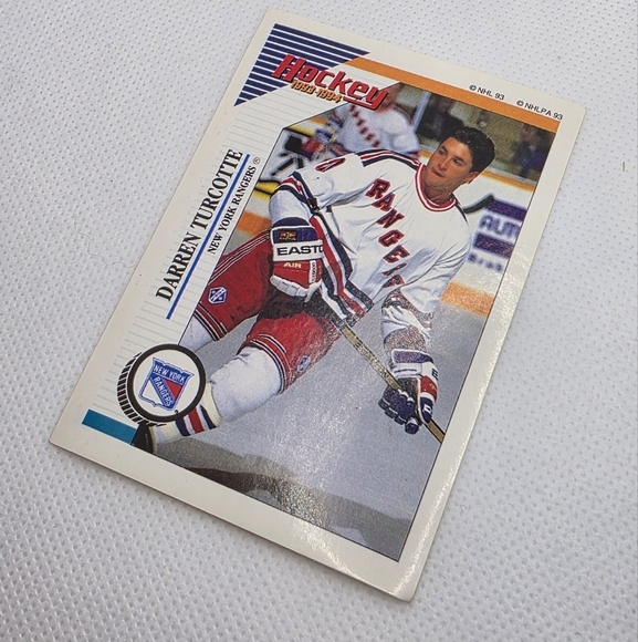 1993-94 Panini Hockey Darren Turcotte New York Rangers #94 Sticker - Picture 2 of 3